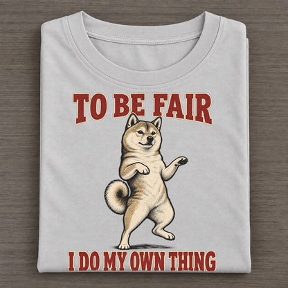 Shiba Inu Dog Declarations Classic T-shirt – Grey