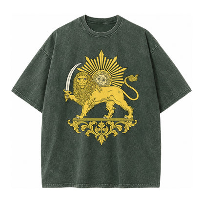 Shir O Khorshid - Vintage T-shirt – Forest Mist(Green)