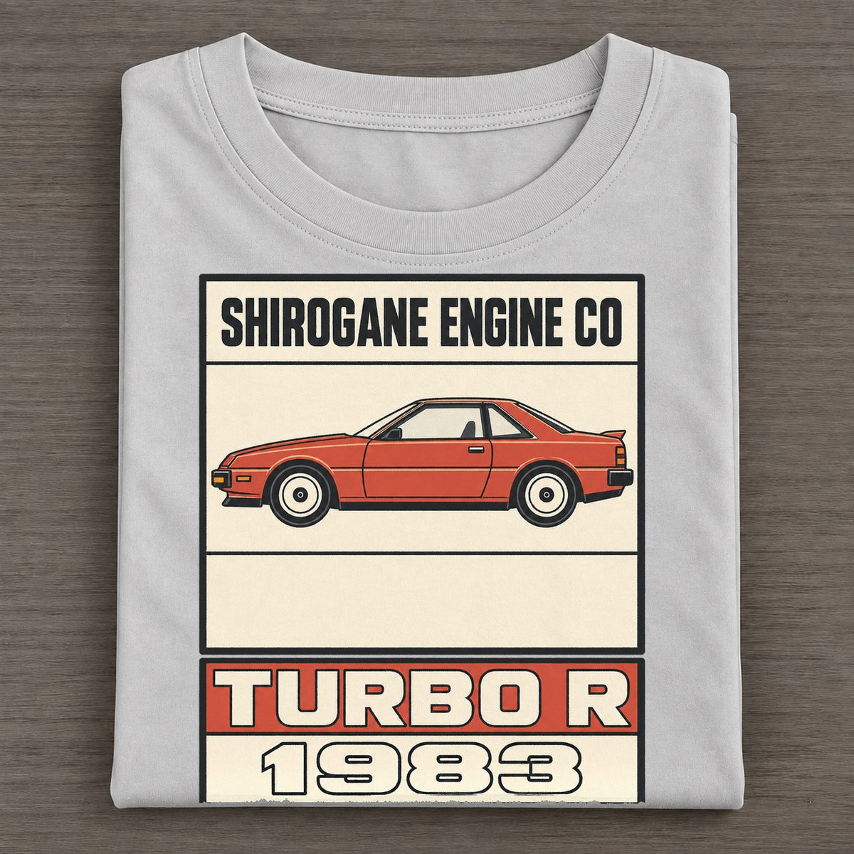 Shirogane Turbo R Showa Speed Plates Classic T-shirt – Grey