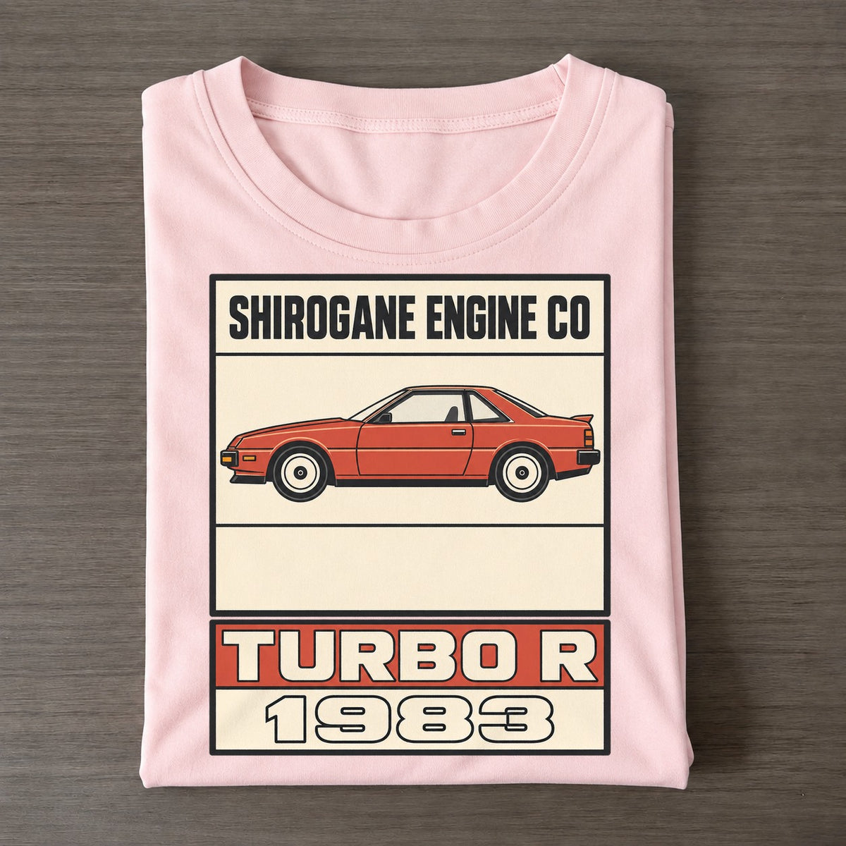 Shirogane Turbo R Showa Speed Plates Classic T-shirt – Pink