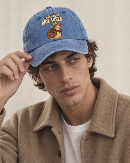 Model wearing the cap
