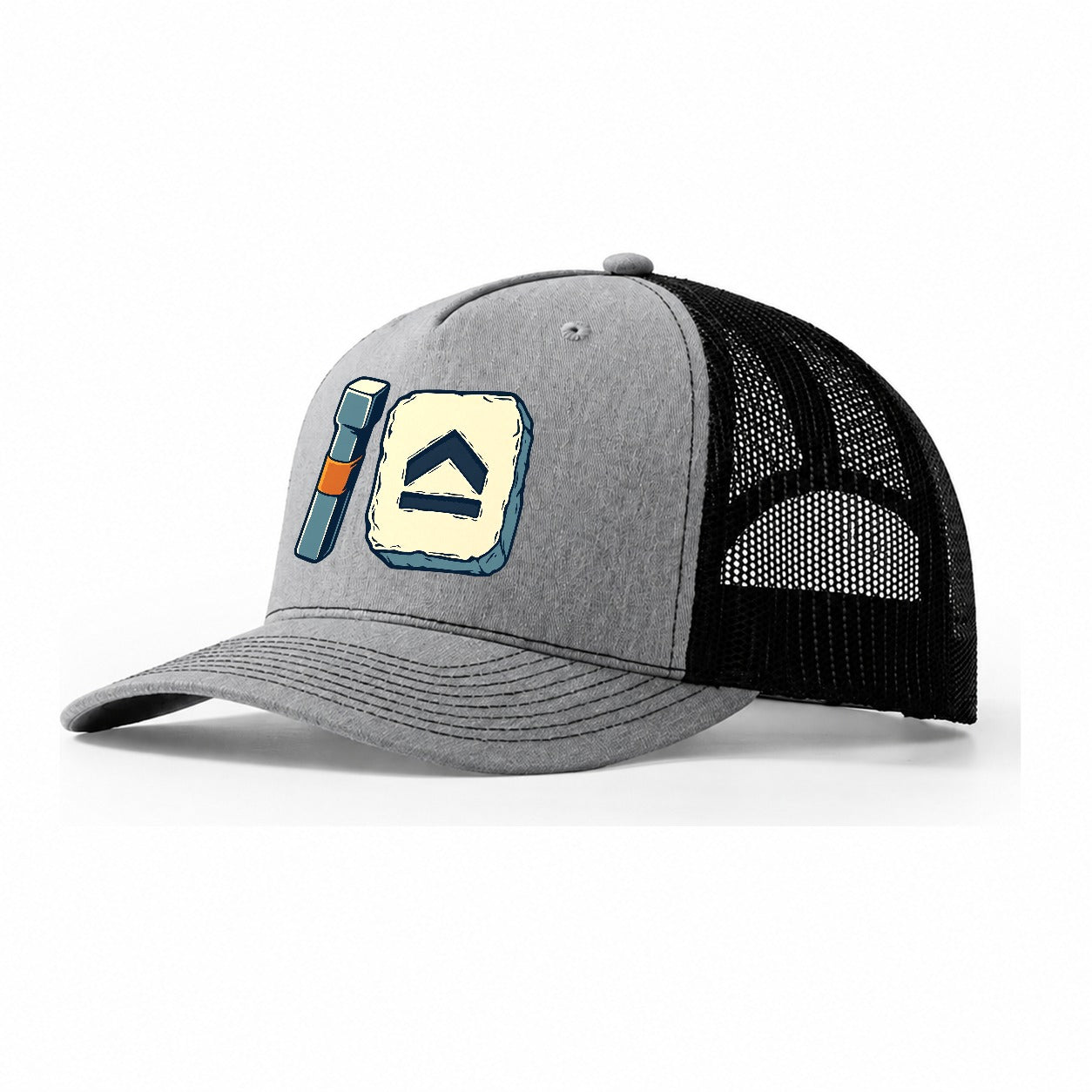 Smith Mark Punch Blacksmithing Trucker Hat – Sport Grey Black