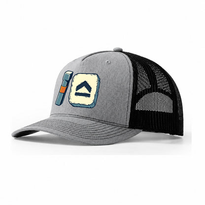 Smith Mark Punch Blacksmithing Trucker Hat – Sport Grey Black