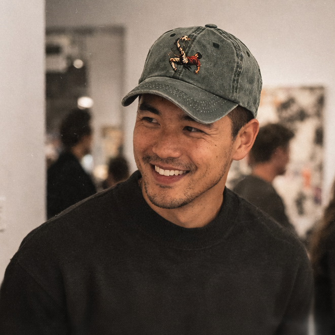 Model wearing Soccer Kick Classic Cap