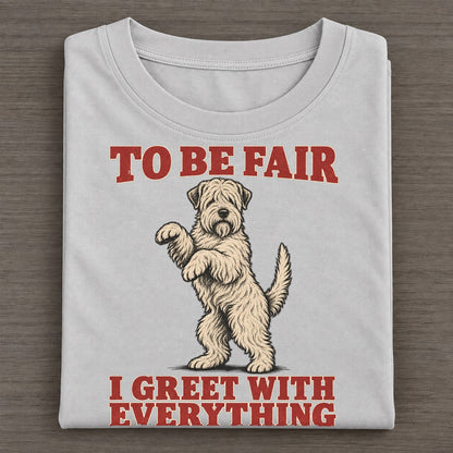 Soft Coated Wheaten Terrier Dog Declarations Classic T-shirt – Grey