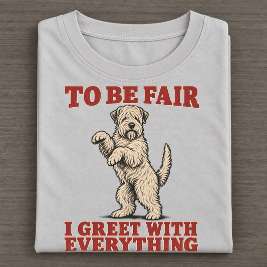 Soft Coated Wheaten Terrier Dog Declarations Classic T-shirt – Grey