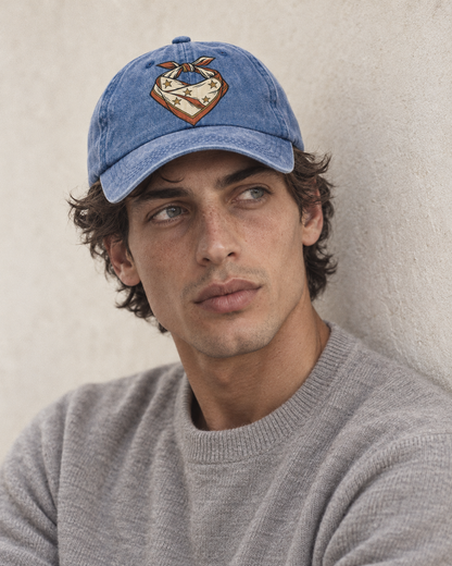 Model wearing the cap