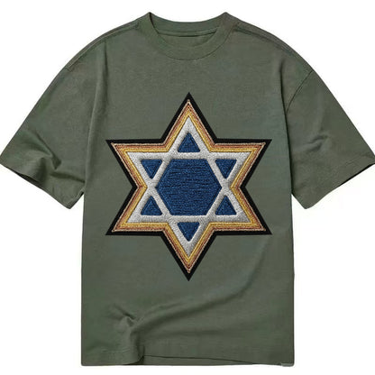 Star of David  - Classic T-shirt – Army Green