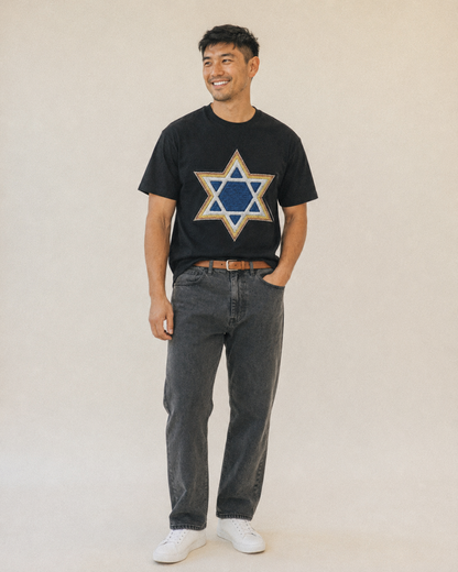 Star of David  - Classic T-shirt – studio model photo