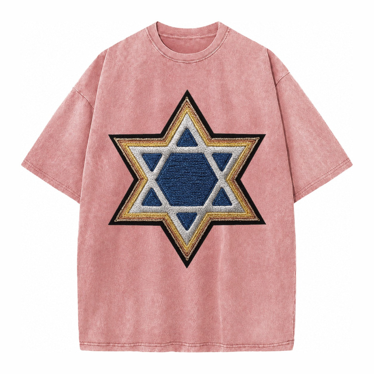 Star of David  - Vintage T-shirt – Dusty Rose(Rose)