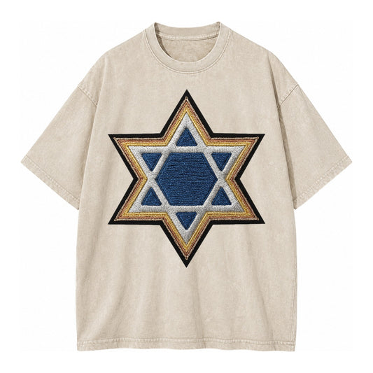 Star of David  - Vintage T-shirt – Off White