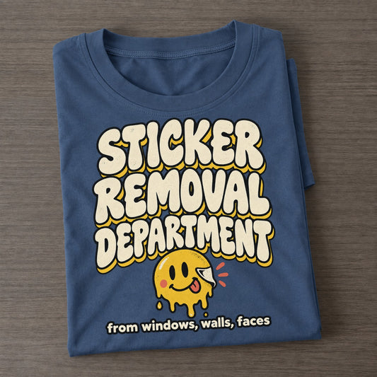 Sticker Removal Running On Fumes Club Classic T-shirt – Twilight Navy
