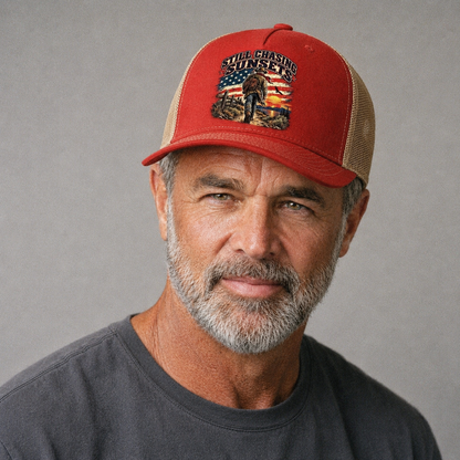 Studio model wearing the hat