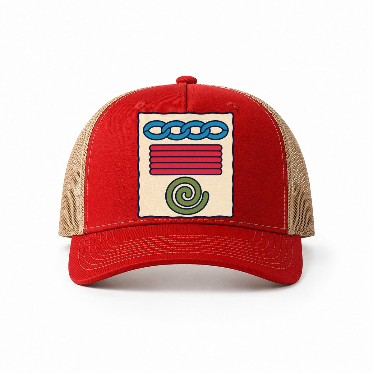 Red-Khaki — front view