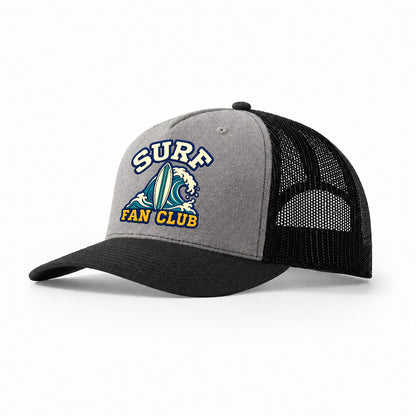 Surf Fan Club Trucker Hat – Grey Black