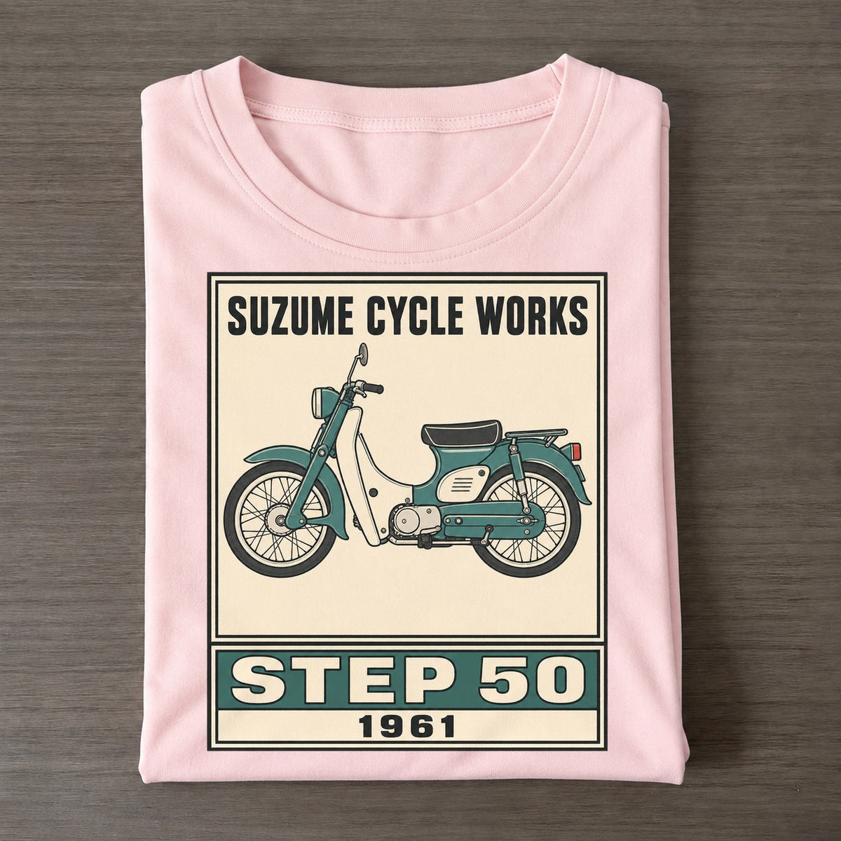 Suzume Step 50 Showa Speed Plates Classic T-shirt – Pink