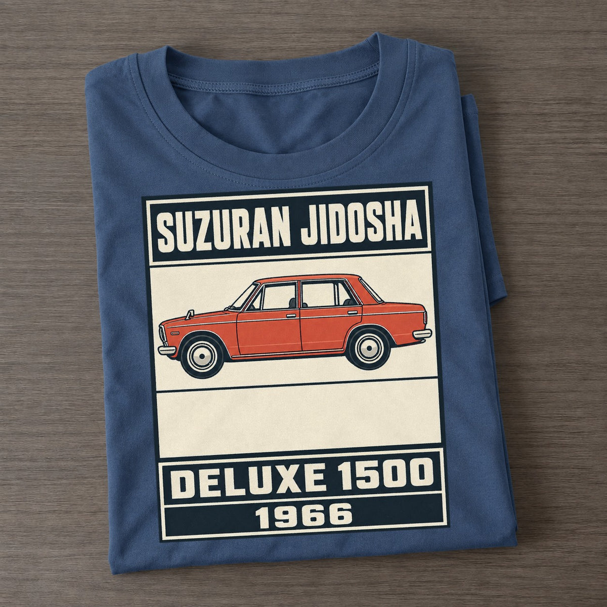 Suzuran Deluxe Showa Speed Plates Classic T-shirt – Twilight Navy
