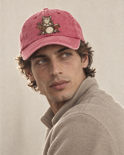 Model wearing the cap