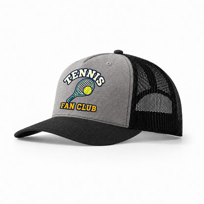 Tennis Fan Club Trucker Hat – Grey Black