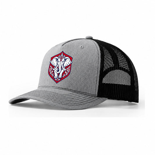 Thailand Minimal Emblem Country Logos Trucker Hat – Sport Grey Black