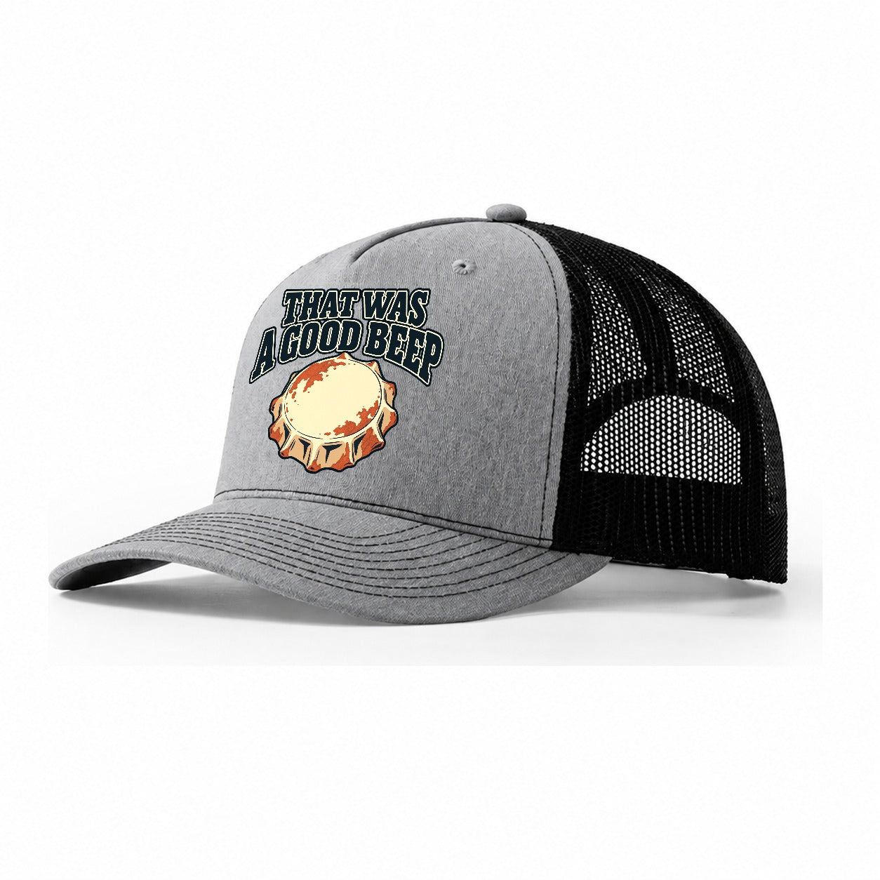 That Was A Good Beep Treasure Hunting Trucker Hat – Sport Grey Black