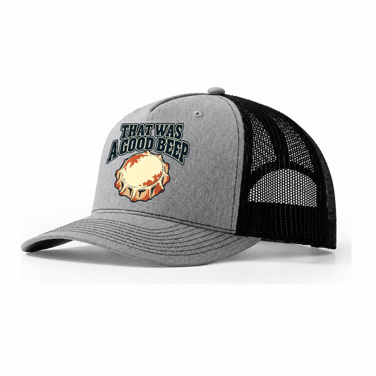 That Was A Good Beep Treasure Hunting Trucker Hat – Sport Grey Black