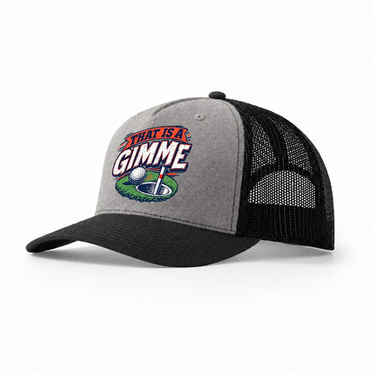 Thats A Gimme Golf Life Trucker Hat – Grey Black