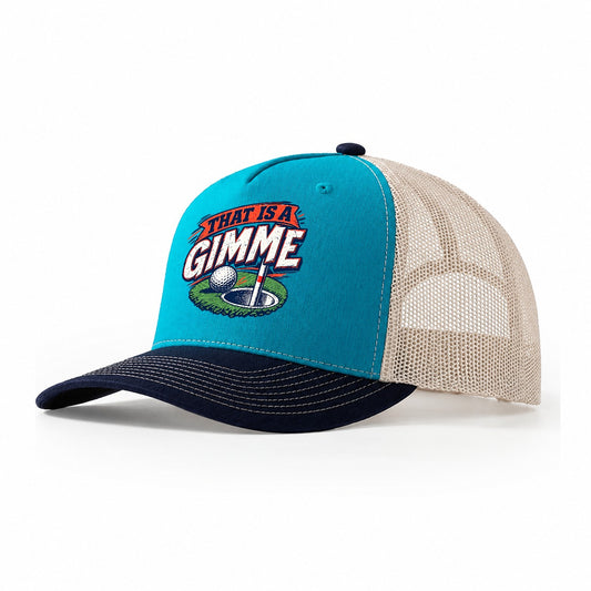 Thats A Gimme Golf Life Trucker Hat – Teal Navy