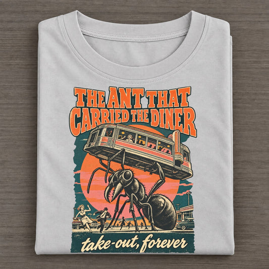 The Ant That Carried The Diner Drive In Monsters Classic T-shirt – Grey