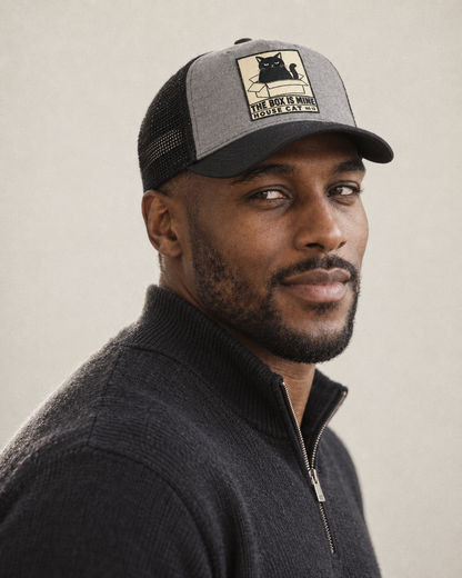Model wearing the cap