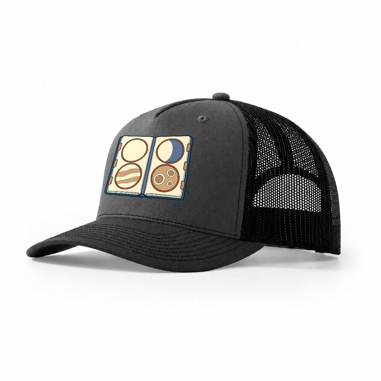 The Observation Journal Astronomy And Stargazing Trucker Hat – Dark Grey Black