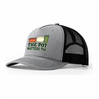 The Pot Matters Too Bonsai Trucker Hat – Sport Grey Black