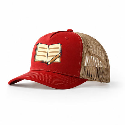The Recovery Log Treasure Hunting Trucker Hat – Red Khaki
