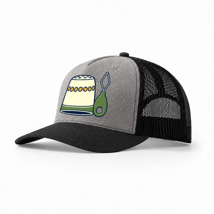 Thimble And Threader And Needlework Trucker Hat – Grey Black
