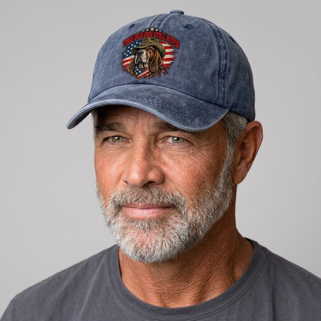 Studio model wearing the hat