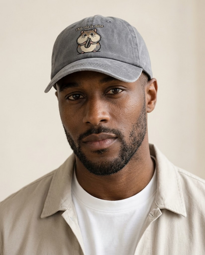 This One Is Mine Strongly Worded Classic Cap – studio model photo
