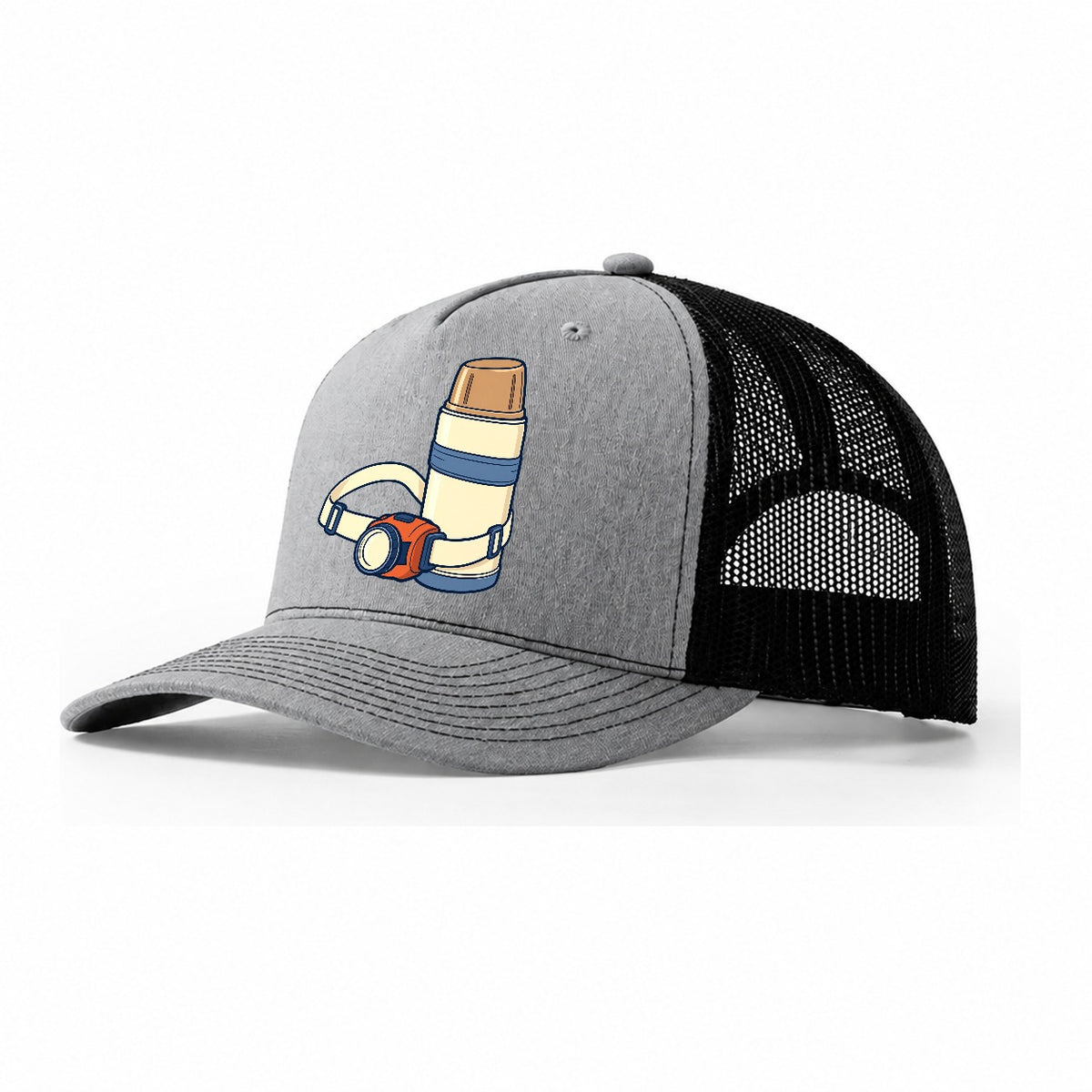 Three In The Morning Kit Astronomy And Stargazing Trucker Hat – Sport Grey Black