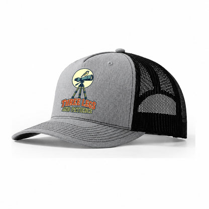 Three Legs And Patience Birdwatching Trucker Hat – Sport Grey Black