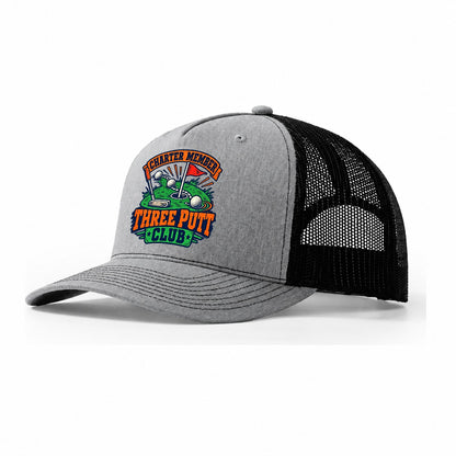 Three Putt Club Golf Life Trucker Hat – Sport Grey Black