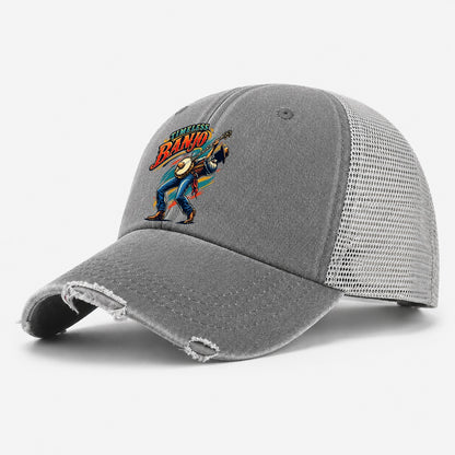 Timeless Banjo Music Instruments Washed Trucker Hat – Grey