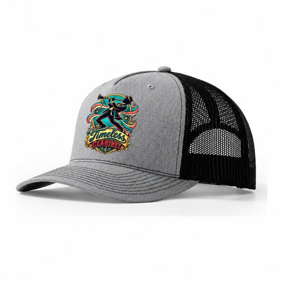 Timeless Clarinet Music Instruments Trucker Hat – Sport Grey Black