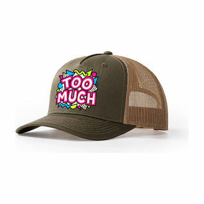 Too Much Crazy Styles Trucker Hat – Olive Khaki