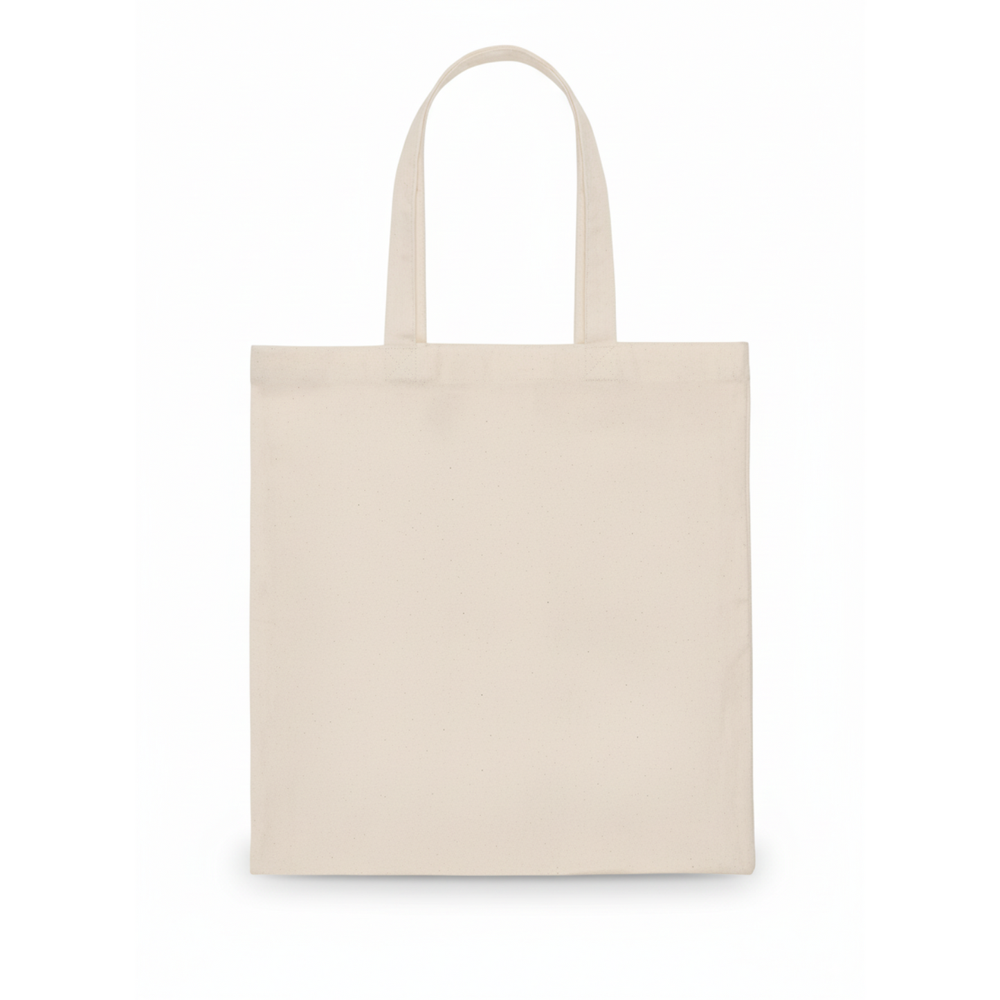 Beige tote bag on a white background