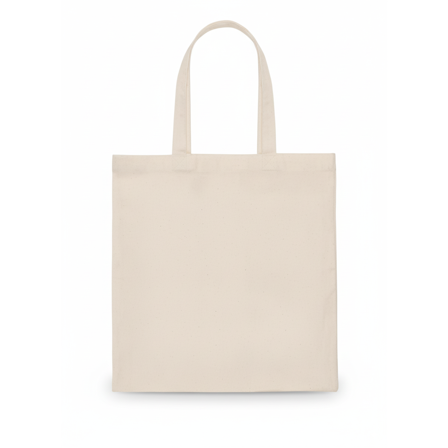 Beige tote bag on a white background