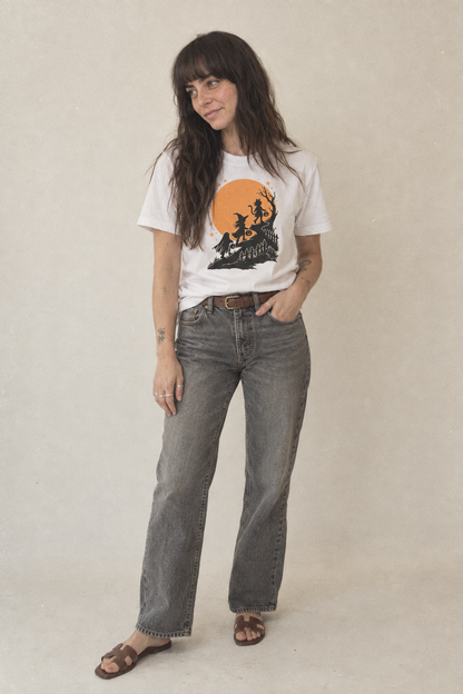 Trick Or Treaters Full Moon Classic T-shirt – studio model photo