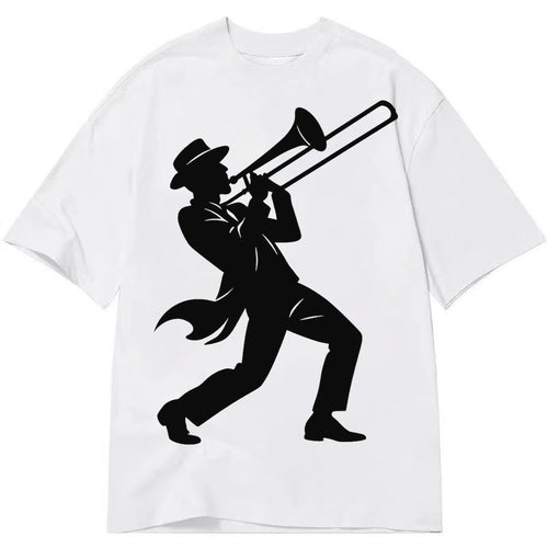 Trombone player jazz improvisation - Classic T-shirt