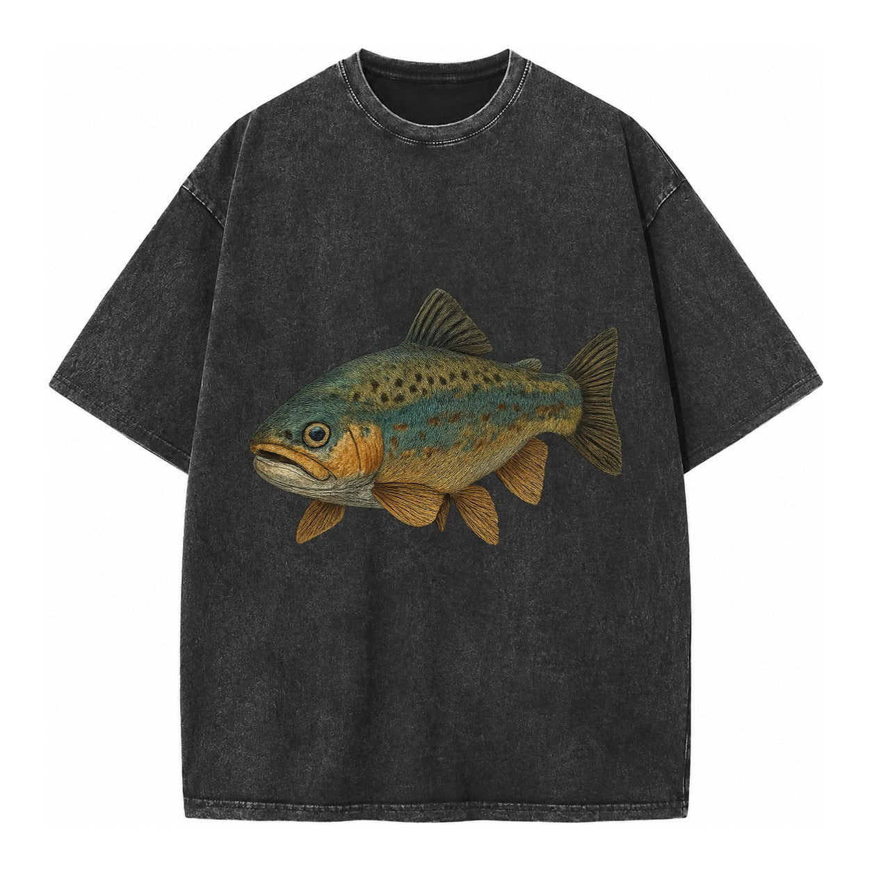 Trout Tales Headwear Vintage T-shirt – Black