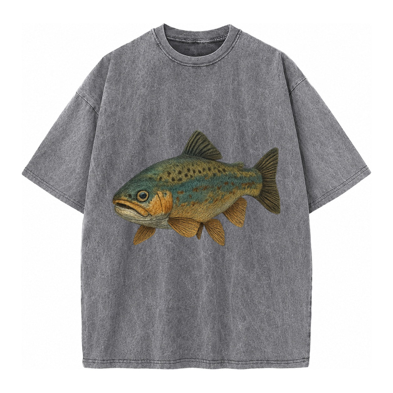 Trout Tales Headwear Vintage T-shirt – Grey