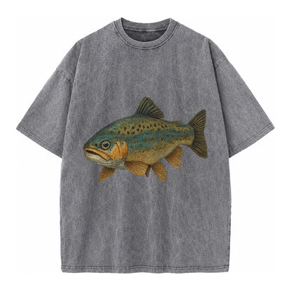 Trout Tales Headwear Vintage T-shirt – Grey