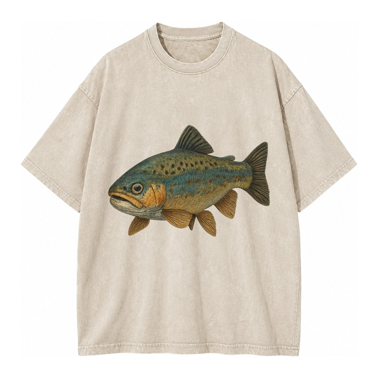 Trout Tales Headwear Vintage T-shirt – Off White